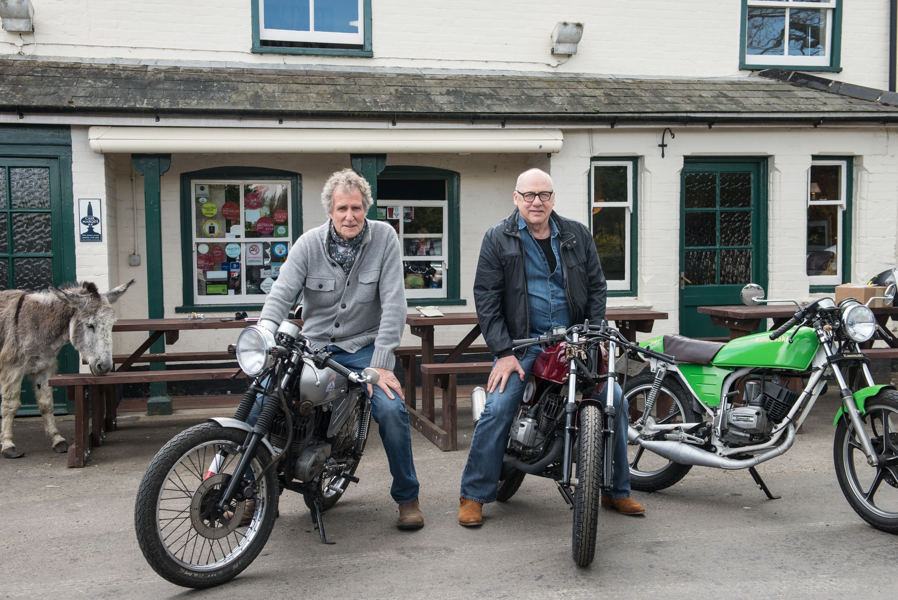 John Illsley & Mark Knopfler with a great photoshoot for Big Bike Charity Hike ...