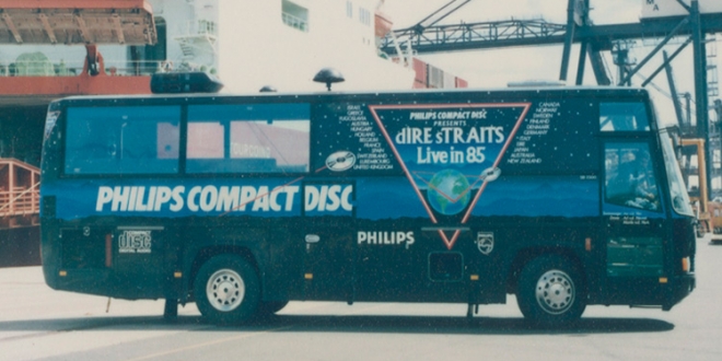 Retro Image: Dire Straits Tour Bus from 1985!