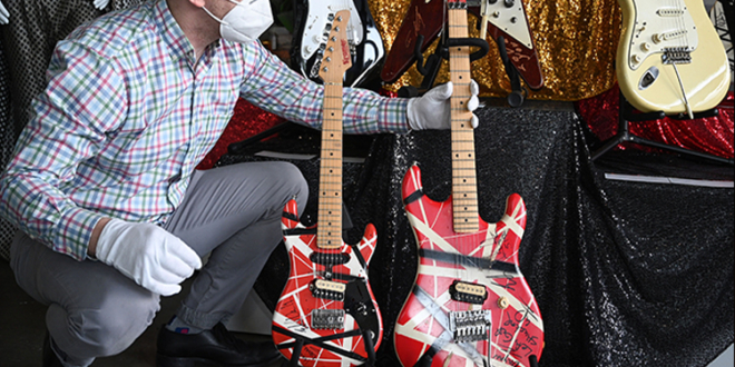 Eddie Van Halen's Iconic Kramer Guitar Sells for Record-Breaking $4 Million at Auction - Photo by Photo by Robyn Beck (AFP)