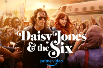 Daisy Jones and The Six rock band in the Prime Video series