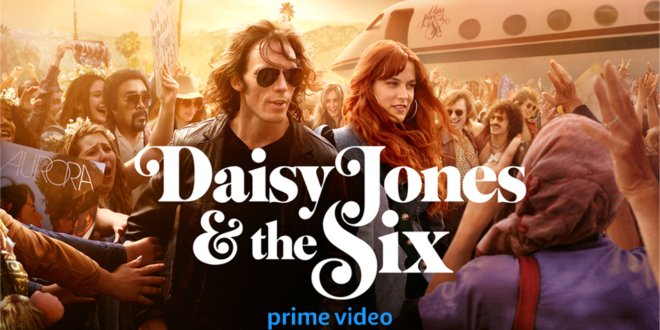 Daisy Jones and The Six rock band in the Prime Video series