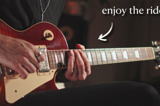 Dimitris Loizos playing guitar in 26 Minutes of Real Music