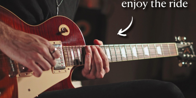Dimitris Loizos playing guitar in 26 Minutes of Real Music