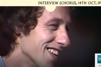 Dire Straits and Mark Knopfler during a 1978 interview on the French TV show Chorus