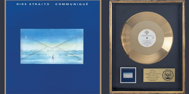 Dire Straits Communiqué RIAA Gold Record Award